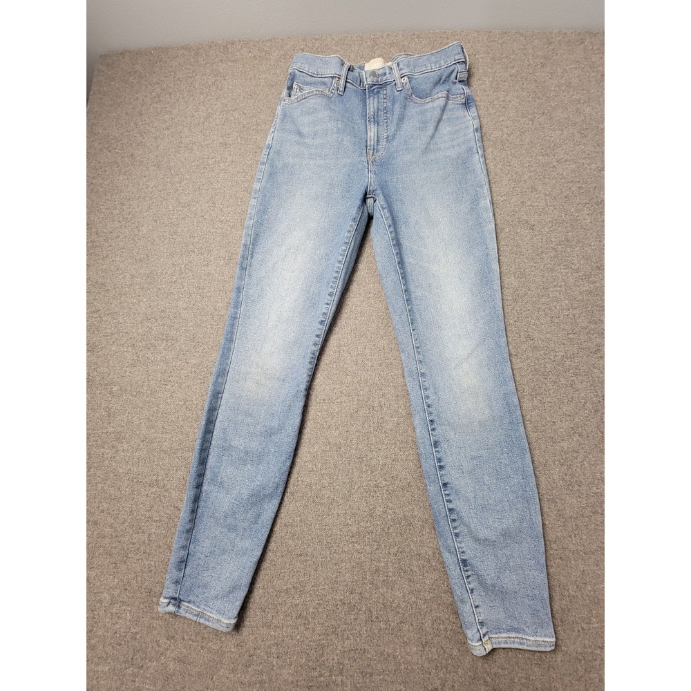Everlane Jeans Women's 29 (28x27.5) Slim Tapered‎ High Rise Light Wash Stretch